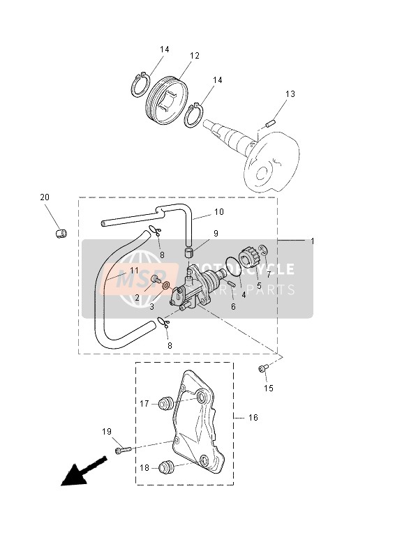 1PHE316F0100, Tubo Olio, Yamaha, 0